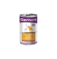 Консерви для собак Gemon Dog Wet Medium Adult шматочки з куркою та індичкою 1.25 кг (8009470387927)