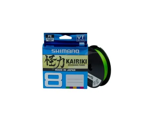 Шнур Shimano Kairiki 8 PE Mantis Green 150m 0.06mm 5.3kg (59WPLA58R00)