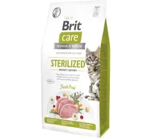 Сухой корм для кошек Brit Care Cat GF Sterilized Immunity Support со свининой 7 кг (8595602565085)