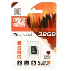 Карта пам'яті Mibrand 32GB microSD class 10 UHS-I U3 (MICDHU3/32GB)