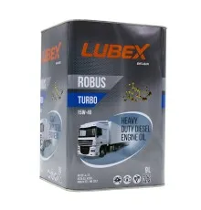 Моторное масло LUBEX ROBUS TURBO 15W40 9л