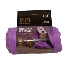Рушник для тварин Tauro Pro Line з мікрофібри 60х90 см бузковий (TPL63397)
