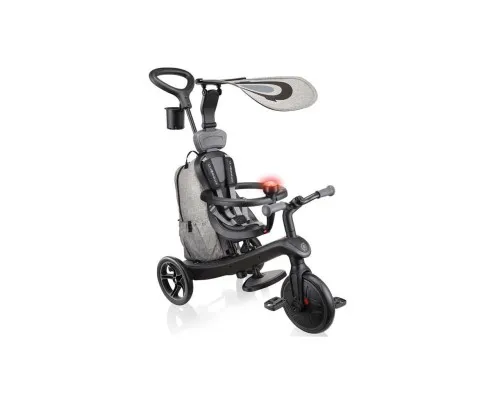 Детский велосипед Globber 4 в 1 Explorer Trike Deluxe Play черно-серый (633-120)