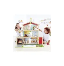 Ігровий набір Hape Ляльковий будинок Особняк з меблями дерев'яний (E3405)