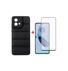 Чехол для мобильного телефона Dengos Kit for Motorola G84 case + glass (Black) (DG-KM-52)