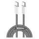 Дата кабель USB-C to USB-C 1.0m 60W 3.0А black ColorWay (CW-CBPDCC061-BK)