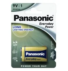 Батарейка Panasonic Крона 6LR61 Everyday Power * 1 (6LR61REE/1B)