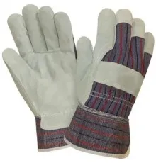 Захисні рукавички Werk комбіновані шкіра +тканина (39385)
