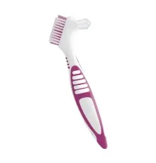 Зубна щітка Paro Swiss clinic denture brush для зубних протезів рожева (7610458009208-pink)