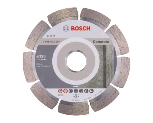 Диск пильний Bosch Standard for Concrete 125-22.23, по бетону (2.608.602.197)