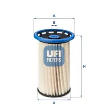 Фільтр паливний UFI 26.026.00