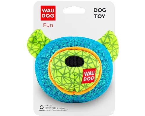 Игрушка для собак WAUDOG Fun Мишка 12х11 см голубая (62052)