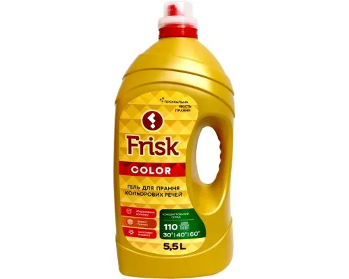 Гель для стирки Frisk Color Премиальное качество для цветных тканей 5.5 л (4820197120765)