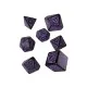 Набор кубиков для настольных игр Q-Workshop COC Horror on the Orient Express Black purple Dice Set (7 шт) (SCTO51)