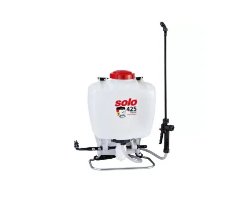 Обприскувач Solo ручний ранцевий 15 л, поршневий, тиск 4 бар, трубка 50 см, вага 4.4 кг (425Classic)