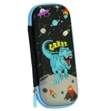 Пенал Cool For School з тисненням 1 відділення Чорний (B-8614-black)