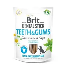 Лакомство для собак Brit Dental Stick Teeth&Gums ромашка и шалфей 251 г (8595602564354)