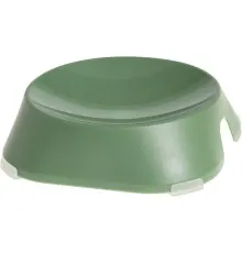 Посуд для котів Fiboo Flat Bowl миска з антиковзаючими накладками зелена (FIB0087)