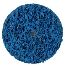 Круг зачистний Sigma з нетканого абразиву (корал) 100мм без тримача синій середня жорсткість (9175741)