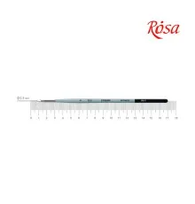 Пензлик для малювання Rosa Синтетика кругла, лайнер, STREAM 123/3, № 1 (4823098517030)