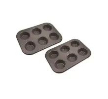 Форма для выпечки Bergner Bakeware lovers для мафінів Набір 2 предмета (BG-37197-CO)