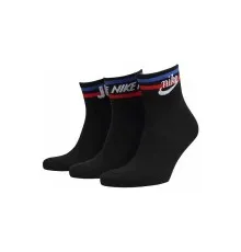 Шкарпетки Nike U NK NSW EVERYDAY ESSENTIAL AN 3PR DX5080-010 38-42 3 пари Чорні (196148786019)