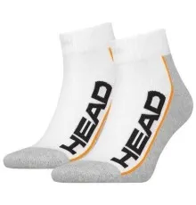 Шкарпетки Head Qperformance Quarter 781009001-062 2 пари Білий/Сірий 35-38 (8718824546407)