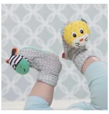 Розвиваюча іграшка Infantino Шкарпетки брязкальця Зебра та тигр (206893I)