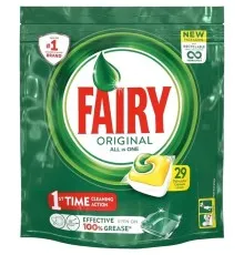 Таблетки для посудомийних машин Fairy Original All in One Lemon 29 шт. (8700216237314)