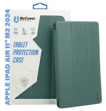 Чохол до планшета BeCover Tri Fold Soft TPU Silicone Apple iPad Air 11" M2 2024 Dark Green (711406)