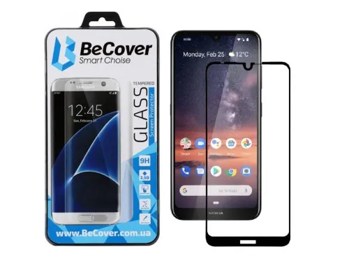Скло захисне BeCover Nokia 3.2 Black (704114)