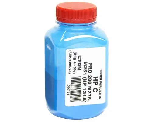 Тонер HP CLJ Pro 200/M251/M276n, 60г Cyan AHK (1500736)