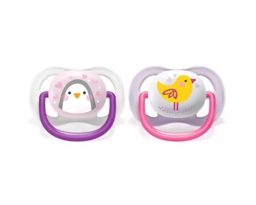 Пустушка Philips AVENT Ultra Air Animal для дівчат, 0-6 міс (SCF080/06)