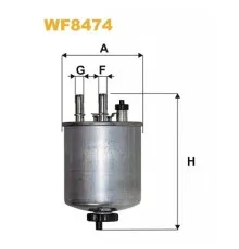 Фільтр паливний Wixfiltron WF8474