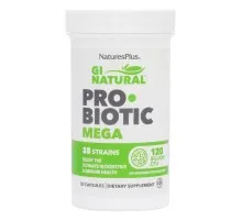 Пробіотики Natures Plus Пробіотики Мега, Probiotic Mega, Nature's Plus, 120 млрд КУО (NAP-43902)