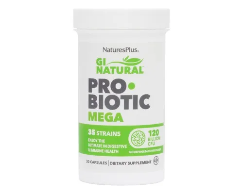 Пробиотики Natures Plus Пробиотики Мега, Probiotic Mega, Natures Plus, 120 млрд КОЕ (NAP-43902)