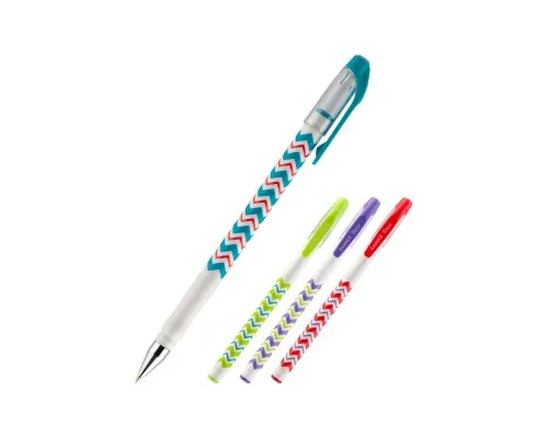 Ручка шариковая Axent Breeze синияя 0.5 мм Корпус ассорти (AB1049-07-A)
