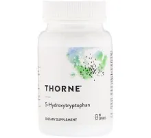 Амінокислота Thorne Research 5-HTP (5-гідроксітріптофана, 5-Hydroxytryptophan) 100 мг, 90 (THR-50302)