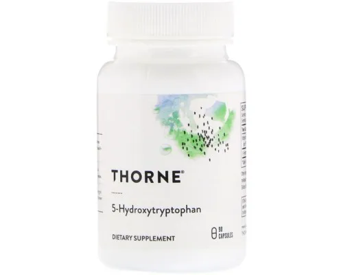 Амінокислота Thorne Research 5-HTP (5-гідроксітріптофана, 5-Hydroxytryptophan) 100 мг, 90 (THR-50302)