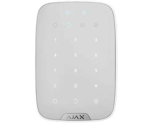 Клавіатура до охоронної системи Ajax KeyPad Plus біла