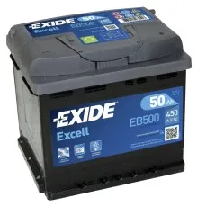 Аккумулятор автомобильный EXIDE EXCELL 50A (EB500)