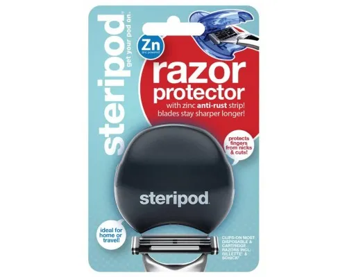 Футляр для бритви Steripod з цинковою антикорозійною смужкою чорний (754349912229/754349912226)