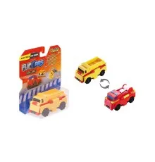 Машина Flip Cars 2 в 1 Самосвал и Пожарный автомобиль (EU463875-07)