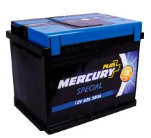 Акумулятор автомобільний MERCURY battery SPECIAL Plus 62Ah (P47298)