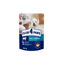 Влажный корм для собак Club 4 Paws для малых пород с ягненком в соусе 100 г (4820215363464)