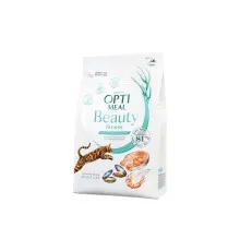 Сухий корм для кішок Optimeal Beauty Fitness беззерновий на основі морепродуктів 1.5 кг (4820215366861)