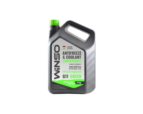 Антифриз WINSO COOLANT CONCENTRATE WINSO GREEN G11 концентрат 5kg (881010)