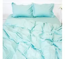 Підковдра MirSon Satin Stripe 30-0015 Green Wave 200х220 см (2200005253403)
