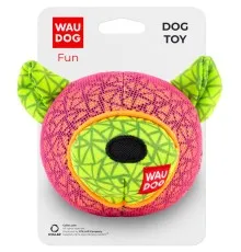 Іграшка для собак WAUDOG Fun Ведмедик 12х11 см рожева (62057)