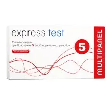 Тест на наркотики Express Test Мультипанель для визначення 5 видів наркотичних речовин (7640162322805)